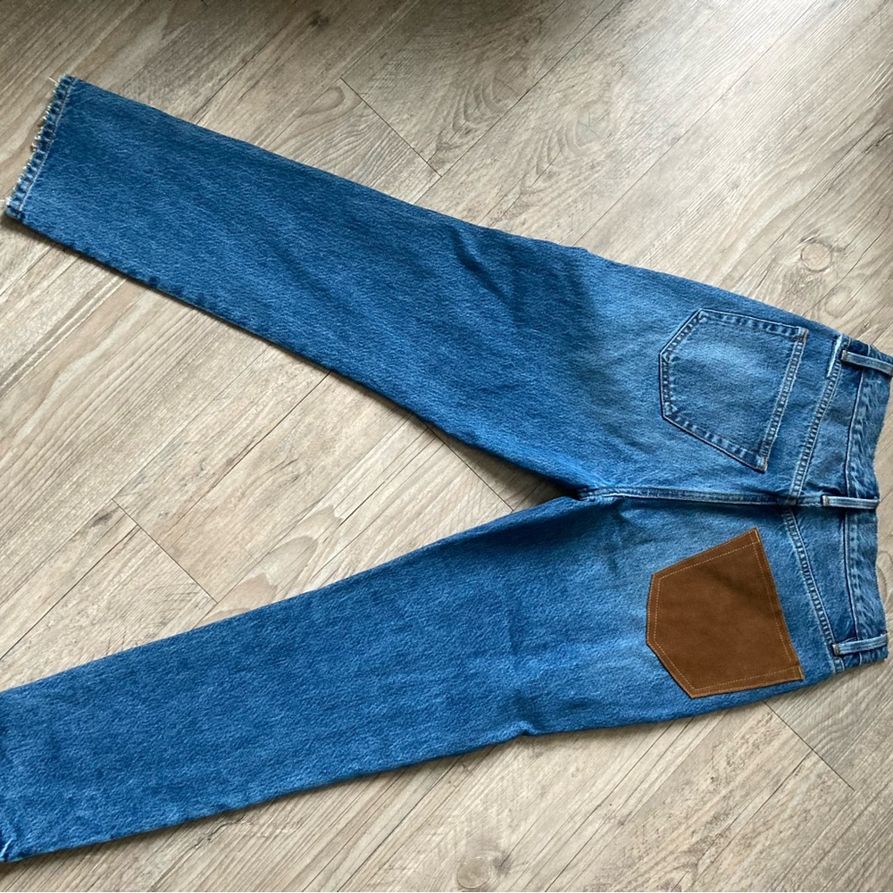 Frame Suede Panel Mix Jeans - Picture 4 of 6